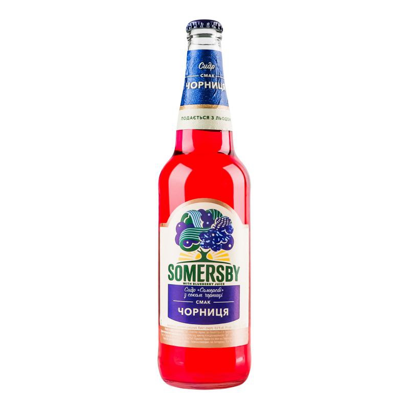 Сидр Somersby Чорниця солодкий 4.6% 0.5л